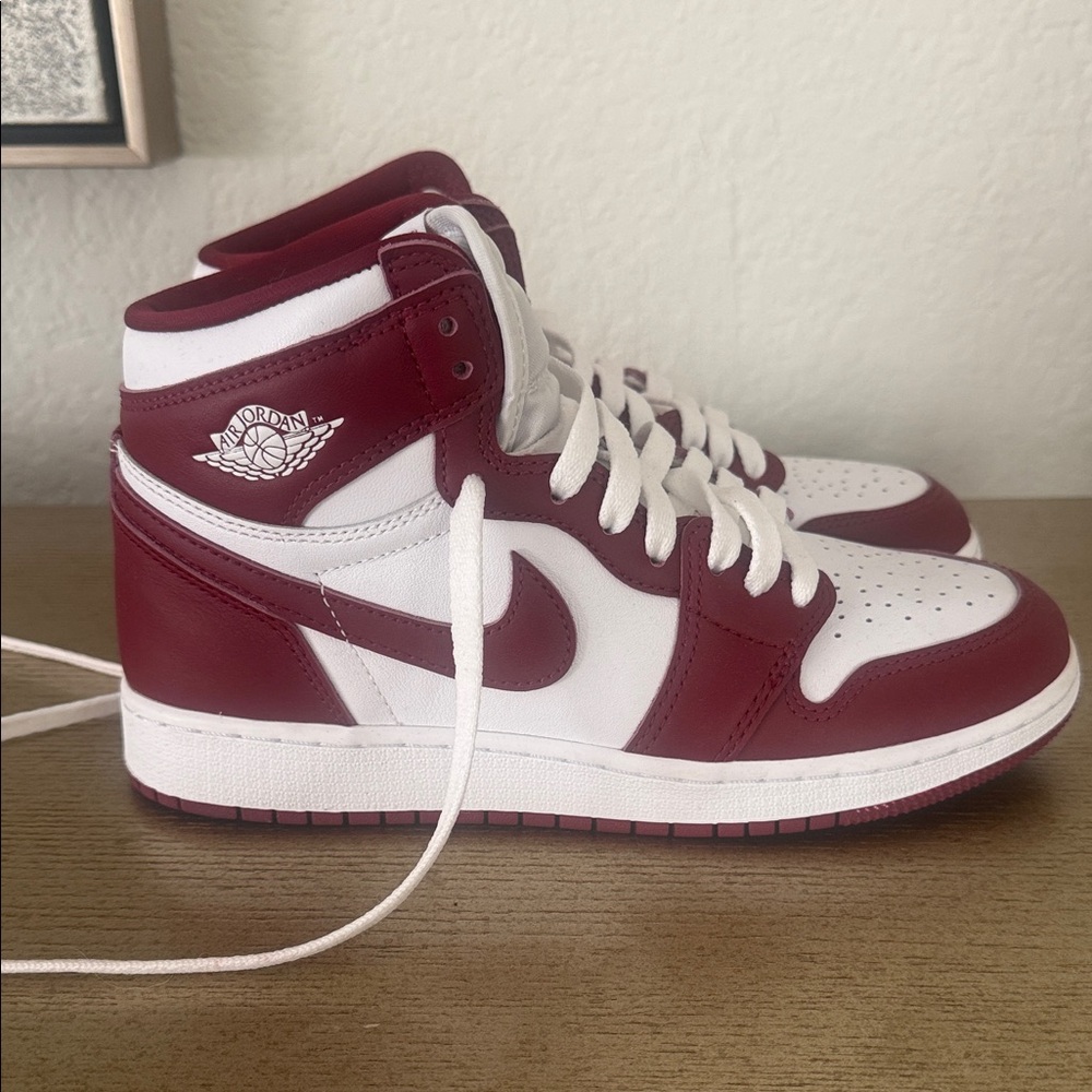 Nike jordan Red and White High-Top Sneakers